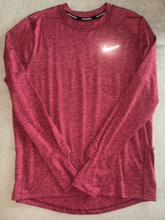 Nike Tops - Nike Dri-FIT Running Long Sleeve Top Size M Thumbholes Pocket Athletic